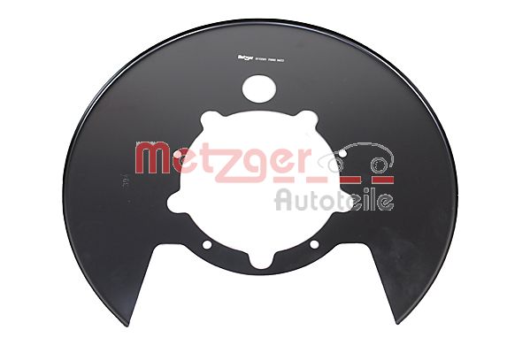 Splash Panel, brake disc - 6115501 METZGER